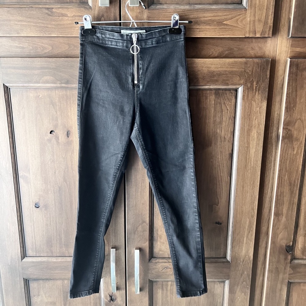 Top Shop Moto-Black Joni Ankle Jeans Size 26